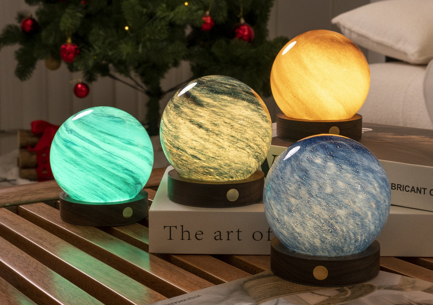 Stellar Ocean Mini Astraglass Light – A Celestial Ocean Glow in a Compact Form image 4