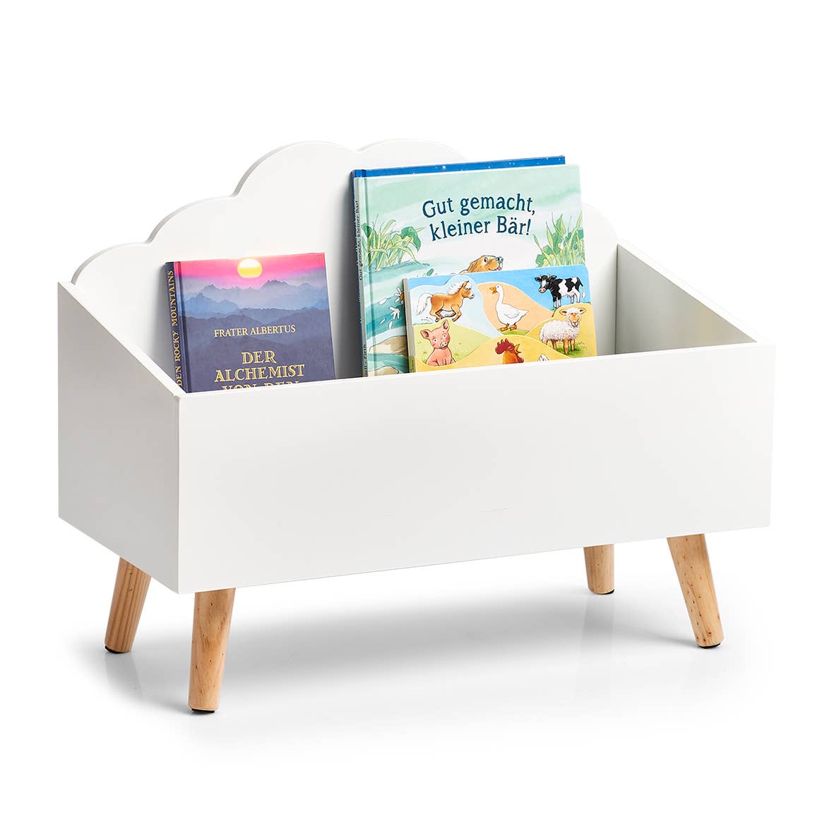 Children's storage chest 'Cloud', MDF/pine, white