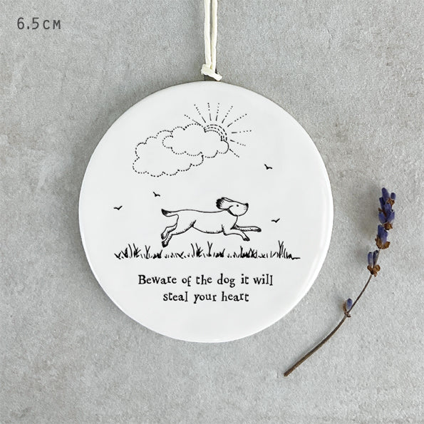 Porcelain Dog Hanger – “Beware of the Dog” Fun & Quirky Decor image 3