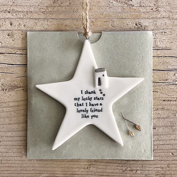 East of India Porcelain Star – "I Thank My Lucky Stars" image 1