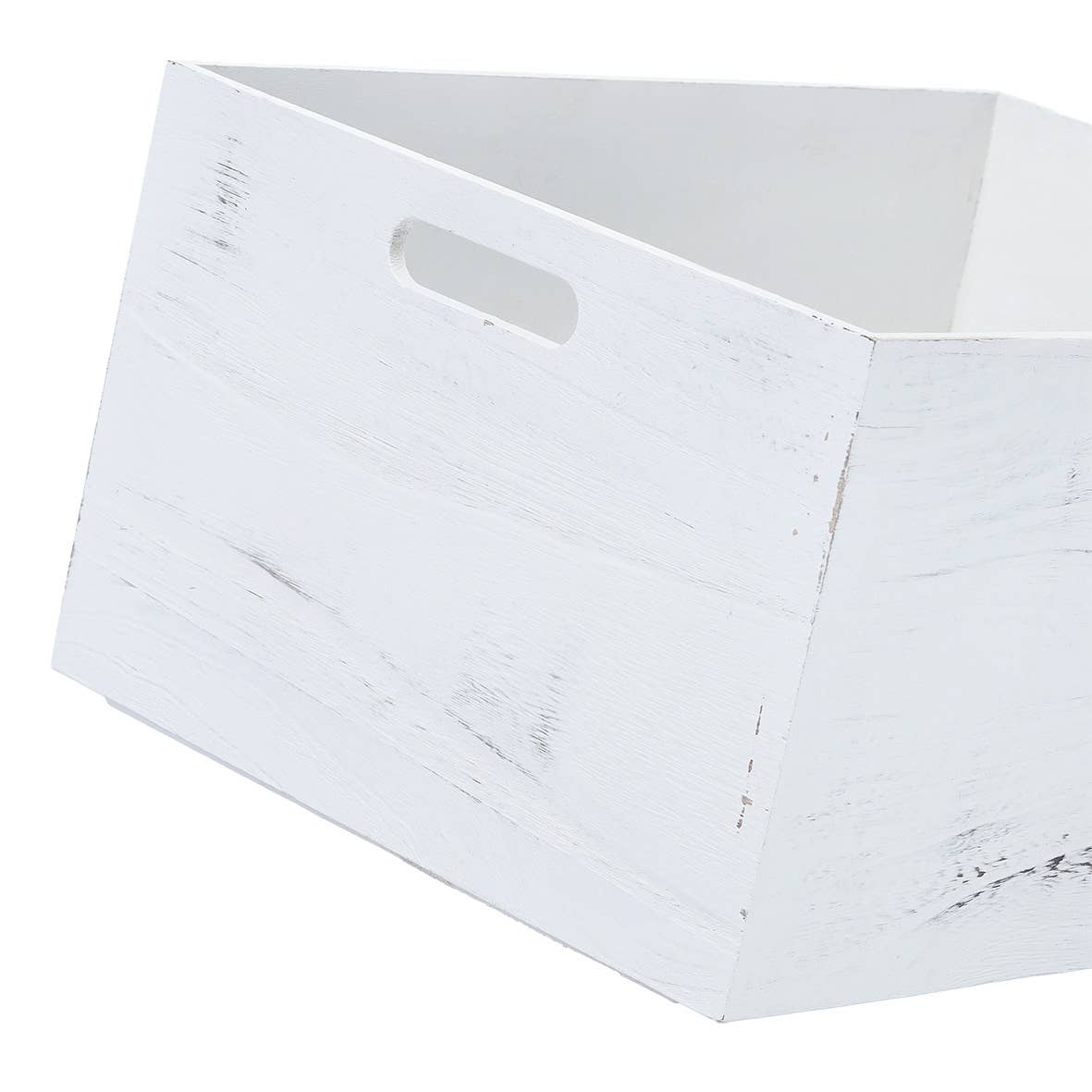 Storage box "Rustic white", wood