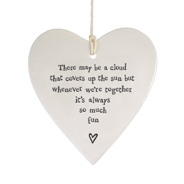 East of India Porcelain Heart – "There May Be a Cloud" image 1