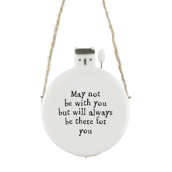 East of India Porcelain Hanger – "May Not Be With You" image 1