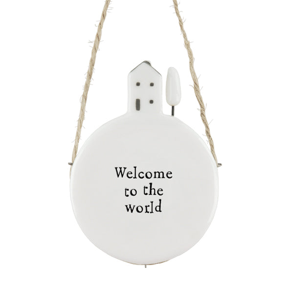 East of India Porcelain Wobbly Round Heart – "People, Places, Memories" image 1