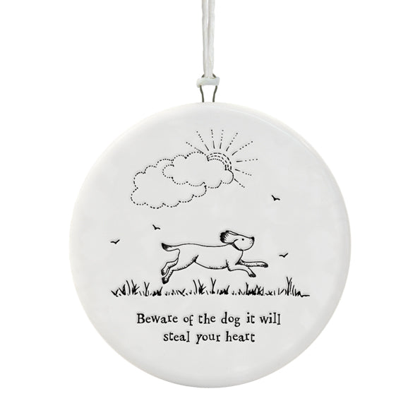 Porcelain Dog Hanger – “Beware of the Dog” Fun & Quirky Decor image 1