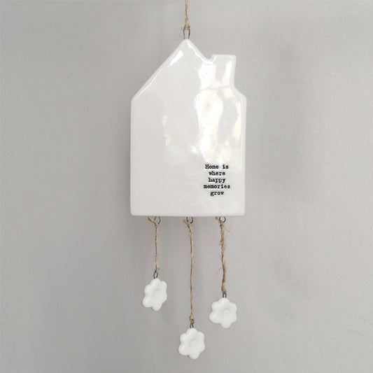 East of India Porcelain Mobile – "Home is Where Happy Memories Grow" image 0