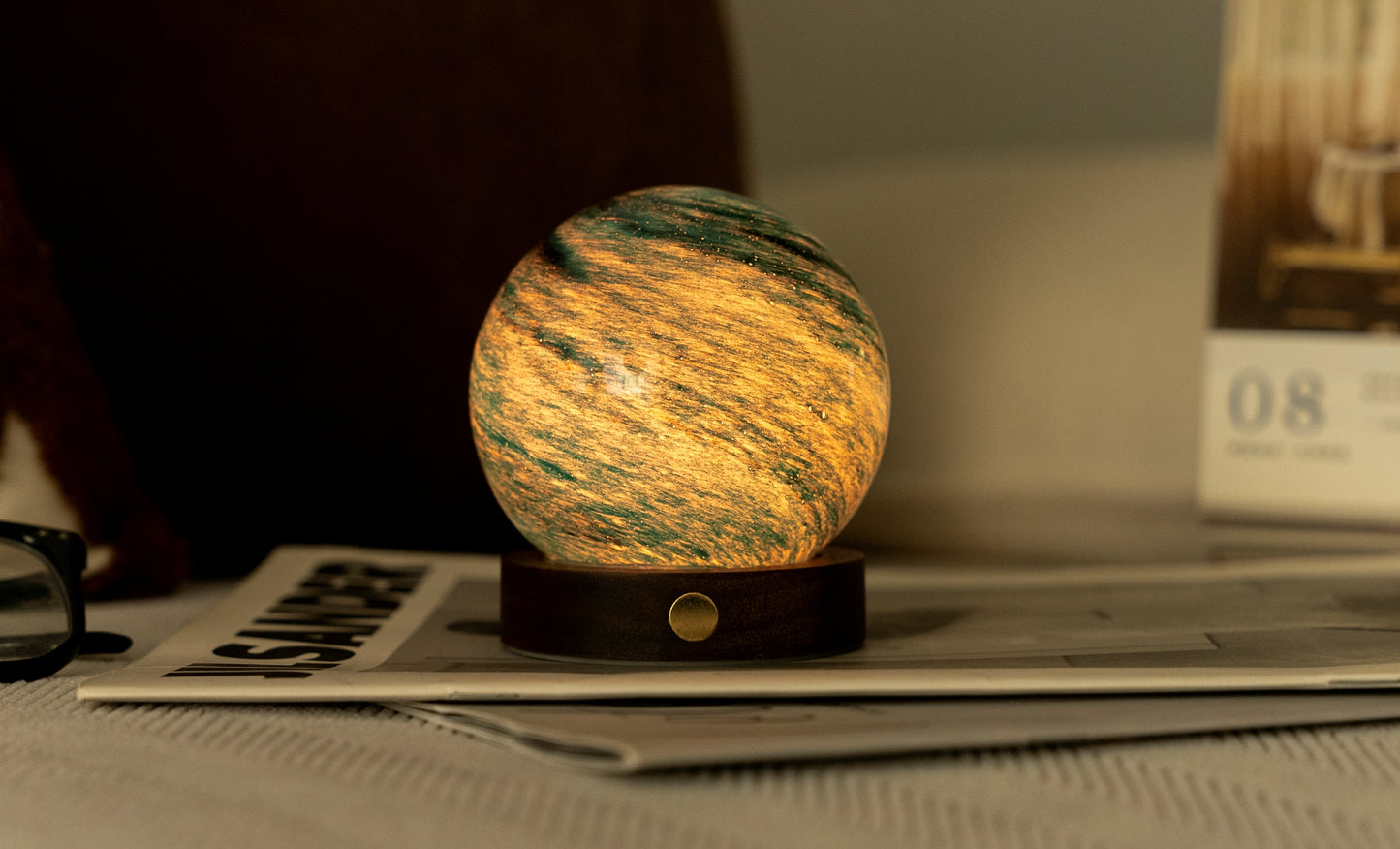 Stellar Ocean Mini Astraglass Light – A Celestial Ocean Glow in a Compact Form image 5