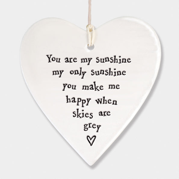 East of India Porcelain Heart – "You Are My Sunshine" image 3