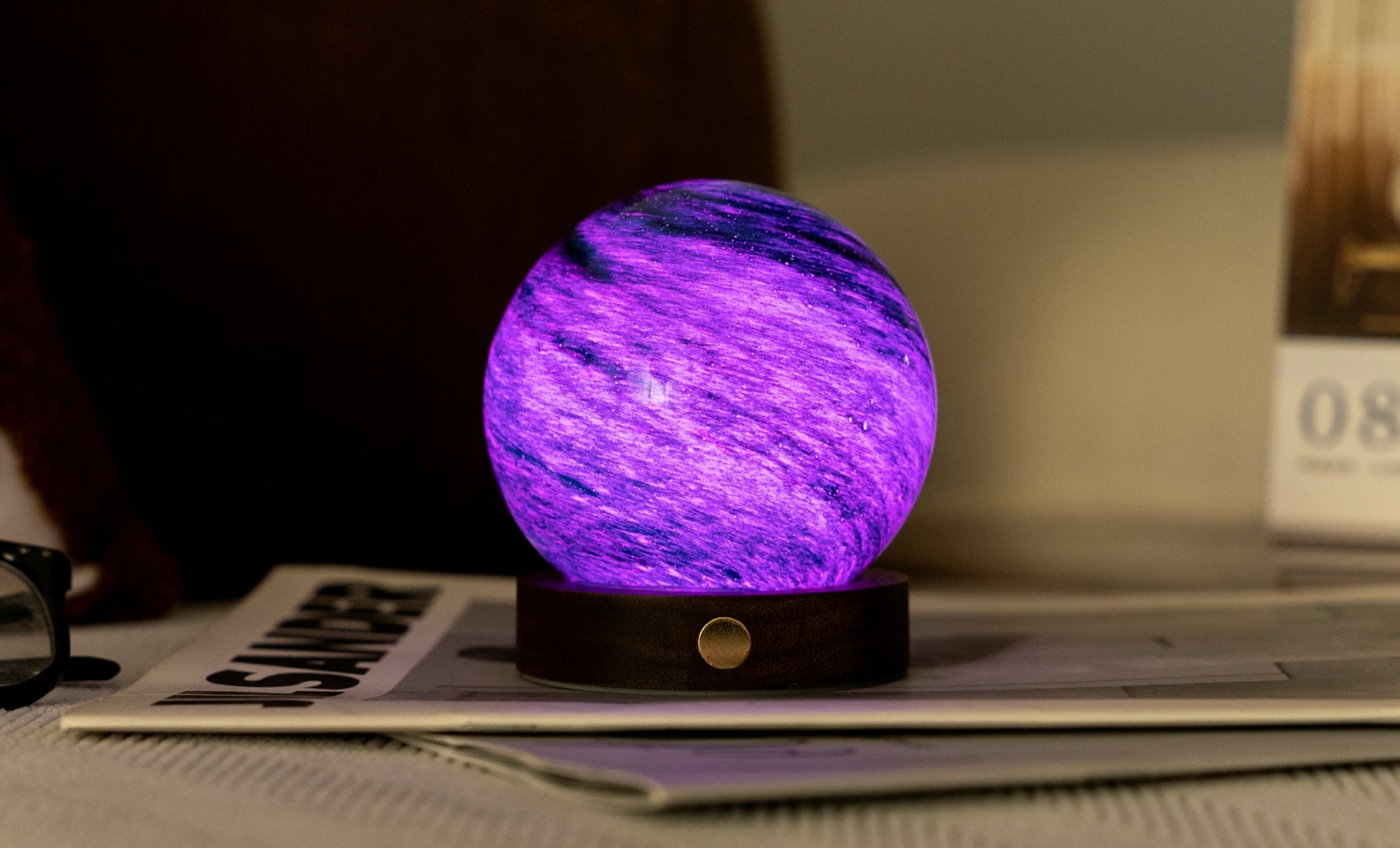 Stellar Ocean Mini Astraglass Light – A Celestial Ocean Glow in a Compact Form image 6