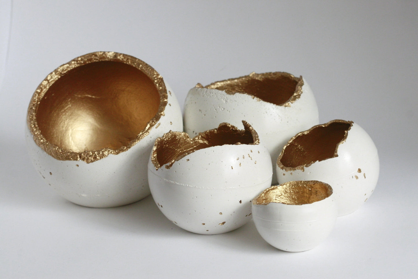 White Concrete Decorative Sphere Planter – Wabi-Sabi Inspired Minimalism image 1
