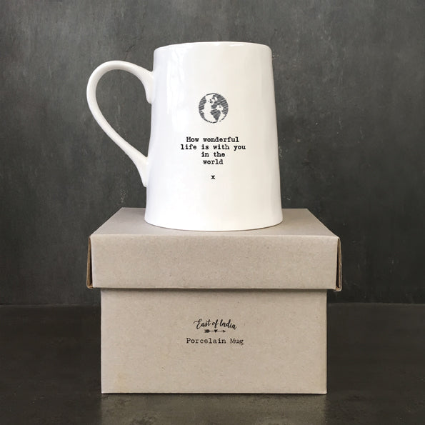 Porcelain Mug – How Wonderful image 1