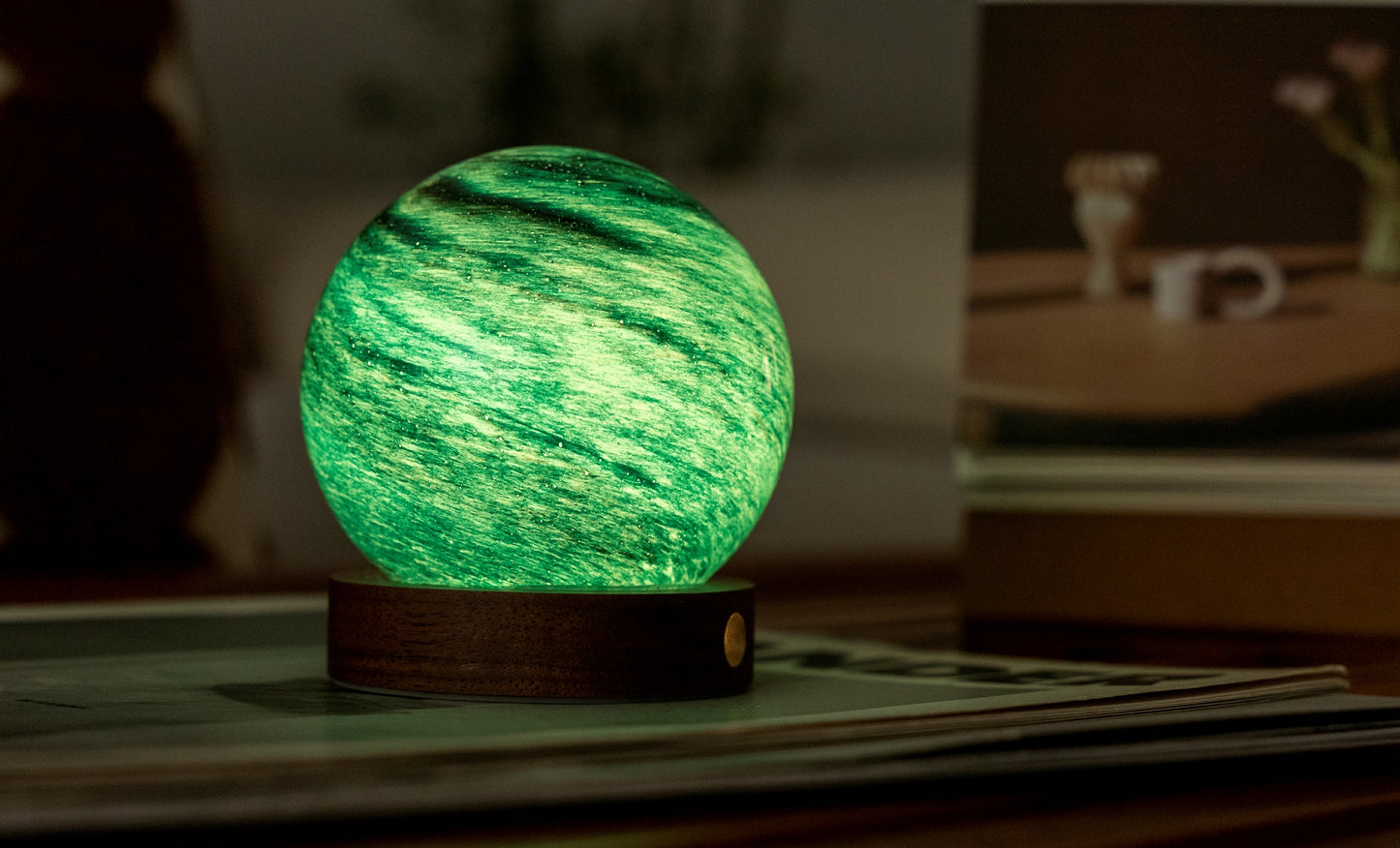 Stellar Ocean Mini Astraglass Light – A Celestial Ocean Glow in a Compact Form image 9