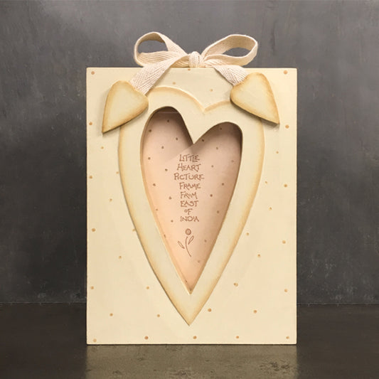 Cream Heart Frame – A Simple and Heartfelt Keepsake image 0