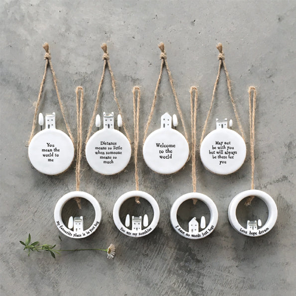 East of India Porcelain Wobbly Round Heart – "People, Places, Memories" image 3