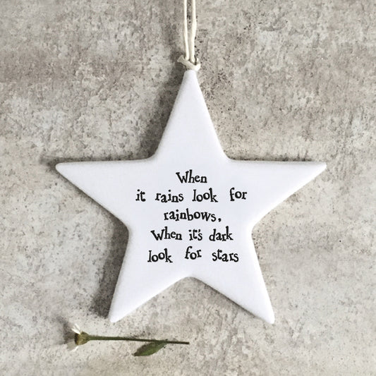 East of India Porcelain Star – "When It Rains" image 0