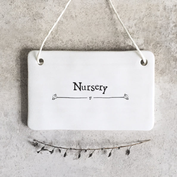 Porcelain Nursery Sign – Sweet Addition for Little Ones’ Rooms image 0
