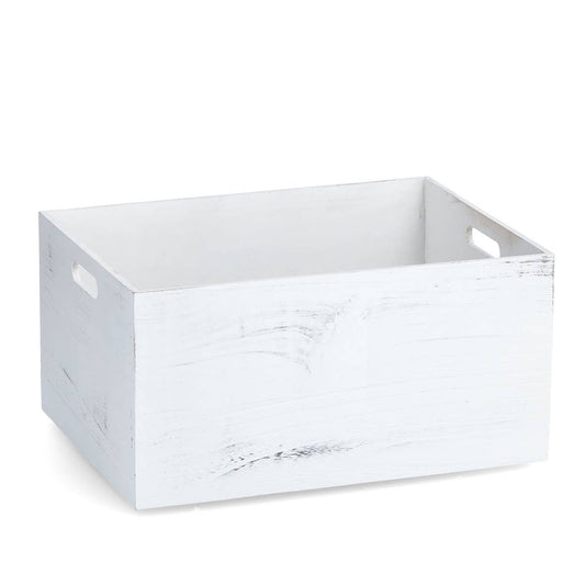 Storage box "Rustic white", wood