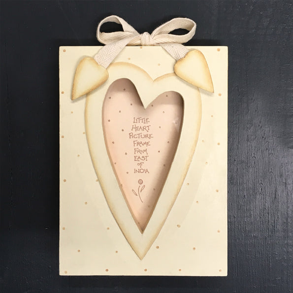 Cream Heart Frame – A Simple and Heartfelt Keepsake image 2